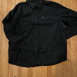 Wrangler western snap work shirt